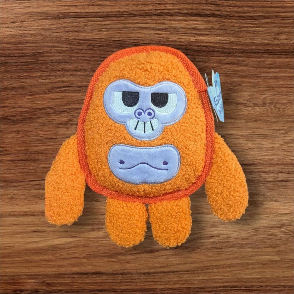 Bark Box Giganto Gene Plush Dog Toy M-L Bright Orange Soft & Durable New‎